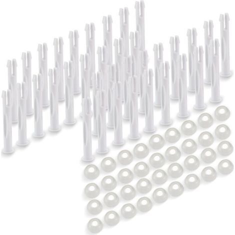Kit d’étanchéité en caoutchouc et de goupilles modèle 25018 — adapté aux piscines rondes à structure métallique Intex (diamètre de 13 à 24 pieds), goupilles d’étanchéité de 2,75 pouces, 36 pièces par (1/5)