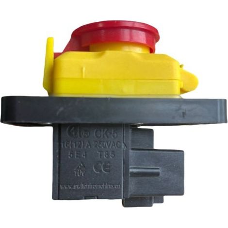 Interrupteur électromagnétique à 6 broches KJD12-14, bouton d'arrêt d'urgence étanche, protection contre les sous-tensions et les surcharges, contrôleur de protection de moteur industriel.