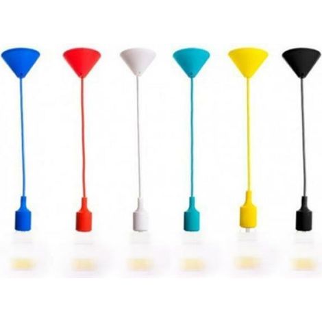 Cavo e27 pendel portalampada kit 10 pezzi giallo