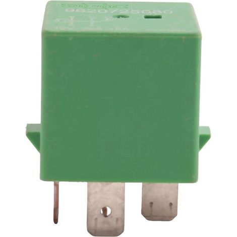 Relais Ventilateur Radiateur 12V 35A 5 Broches Vert Compatible 206 207 306 307 406 407 807 (1/4)