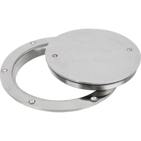 Zoll runder Deckslukendeckel aus Edelstahl 316, wasserdicht, rutschfest, hochglanzpolierte Oberfläche FLITI (1/4)