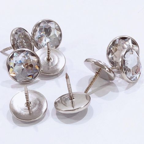 100 clous décoratifs en cristal pour meubles, 16 x 22 mm (1/5)