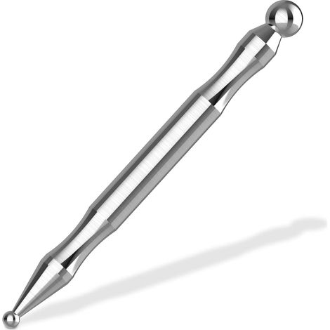 Penna per agopuntura, strumento per riflessologia facciale in acciaio inossidabile, strumento per massaggio dei punti trigger, strumento per massaggio dei tessuti profondi (1/3)
