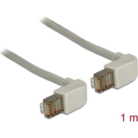 Cable SFTP acodado CAT5e Gris 1mt