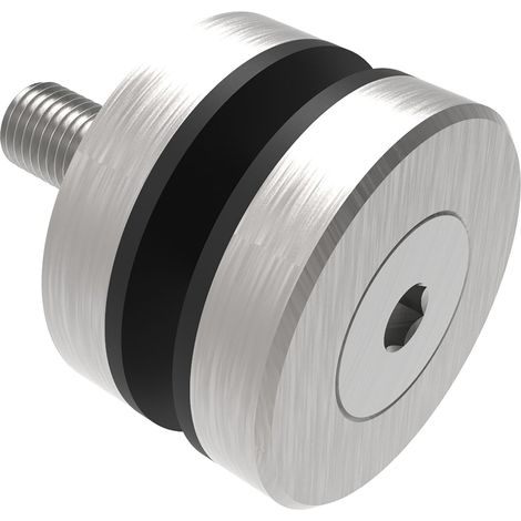 Glaspunkthalter für 8 - 18 mm, sichtbar geschraubt, ø 40 mm, Edelstahl V2A