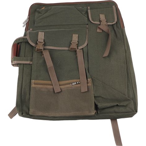 Sac de transport multifonction grand format pour artiste, gris fumé, étanche pour extérieur, rangement de planche à dessin et fournitures d’art. (1/5)