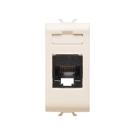 CONNECTEUR RJ45 1M CAT. 6 UTP IVOIRE GEWISS GW11423