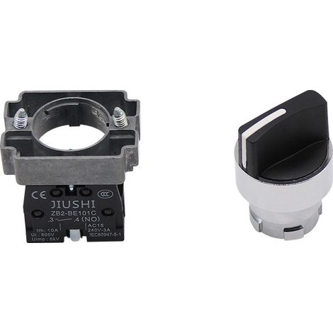 Includes Jiushi XB2-BD21 two-position selector switch, normally open 22mm silver contact push button switch (1/3)