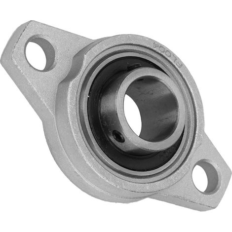 Palier miniature KFL004 en alliage zinc-aluminium monté sur semelle à bride rhombique (1/5)