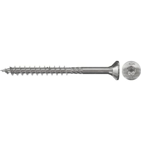 Fischer 200x Power-Fast 4 x 40 Senkkopf nicht rostender Stahl A2 Teilgewinde Innenstern TX - 657040