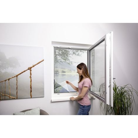 Primaster Fliegenschutz-Gitter 130 x 150 cm Fliegenschutzgitter Insektenschutz