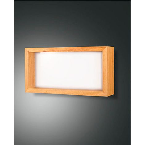Applique Murale Led 35 W 3000 K En Métal Et Bois Finition Chêne - Design Moderne Et Élégant Pour L'Éclairage Intérieur 60,5 Cm (1/2)