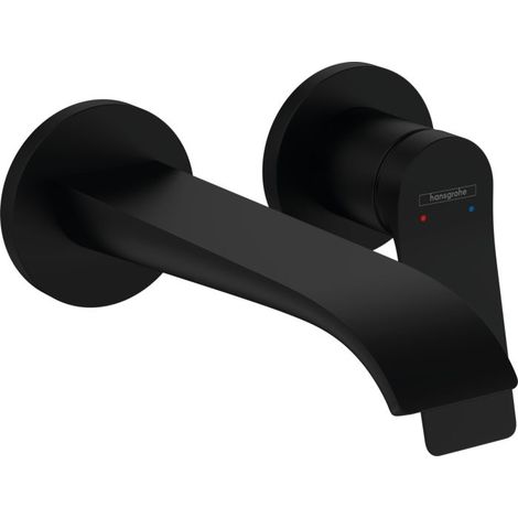 Hansgrohe Vivenis - Unterputz-Waschtischarmatur, 2-Loch Installation, EcoSmart, schwarz matt 75050670 (1/4)