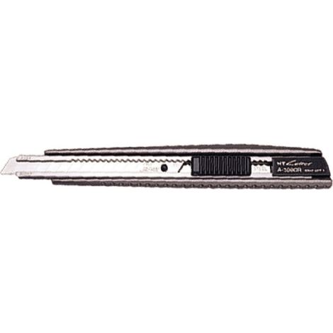 NT Cutter 9 mm herramienta de corte plateada precisa y robusta