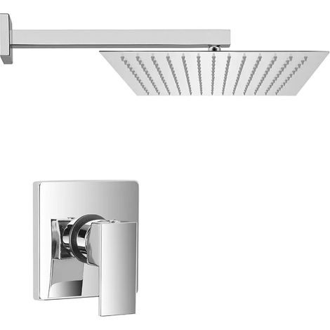 Kit doccia con miscelatore a incasso Kubo braccio doccia e soffione (1/5)
