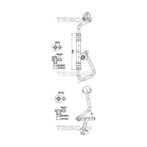 Conduite à haute/basse pression, climatisation TRISCAN 9010 16010 FORD 1747036