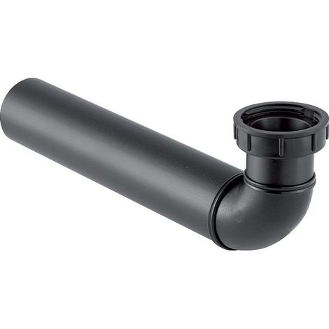 Geberit Anschlussbogen 90° mit Überwurfmutter: d=50mm, G=1 1/4″, schwarz, 152.116.16.1 (1/5)
