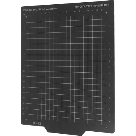 Plateau magnétique flexible 2 faces en acier à ressort, lit chauffant 220x220mm pour imprimante 3D, feuille adhésive de rechange (1/5)