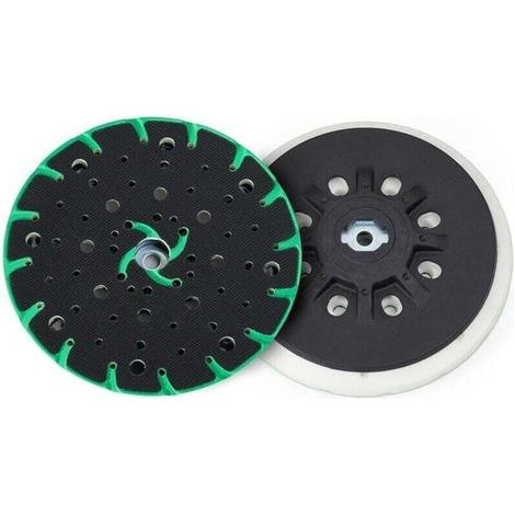 Plateau ponceuse 150 mm avec aspiration de poussière - Filetage de raccordement M8 - compatible avec le ponceuse excentrique 150mm bosch makita etc (1/5)