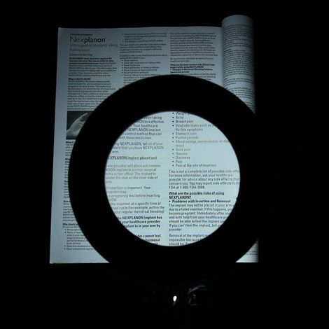 Lampe loupe de réparation à bras incurvé LED, lampe de bureau USB avec clip pour sourcils et tatouages, tête de lampe de 6,3 pouces, grossissement 5x, corps noir. (1/4)