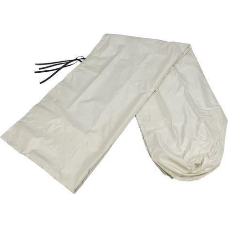 Housse de protection beige en toile Oxford 210D imperméable et anti-UV pour auvent télescopique extérieur, dimensions 366x30,5x21,6 cm (1/5)