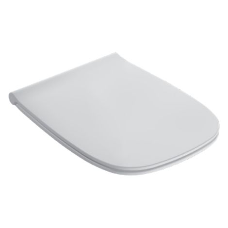 Abattant de toilette Globo Genesis GN020BI à fermeture souple et antibactérienne  Blanc - Duroplast