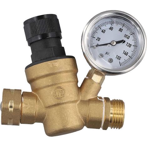 Vanne de régulation de pression d'eau pour VR, vanne de réduction de pression réglable (voir illustration) (1/5)