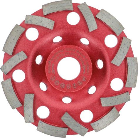 Meules boisseaux diamanté Extra Speed Béton 125 mm x 22,2 mm Plateau de ponçage pour béton Colle à carrelage et maçonnerie (1/5)