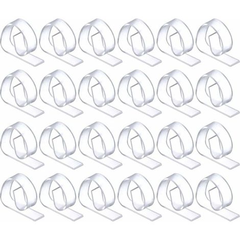 24 Pièces Clips Nappes en Plastique, Pinces à Nappe Clair Clips de Support pour Fête Picnic-LIAIKI (1/5)