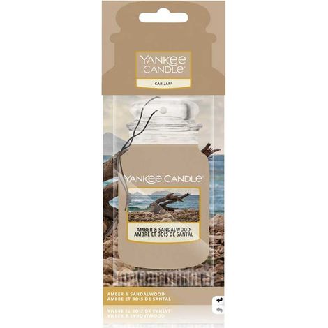 YANKEE CANDLE DéSODORISANT POUR VOITURE EN POT AMBRE ET BOIS DE SANTAL 1633278E