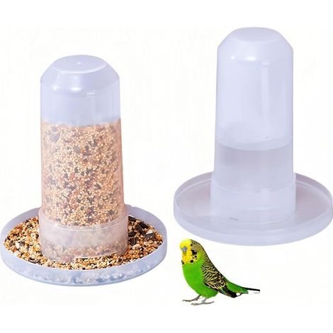 Distributeur d'eau pour oiseaux, Distributeur de 350 ml pour perroquets, distributeur d'eau pour animaux de compagnie, mangeoire pour perruches, canaris