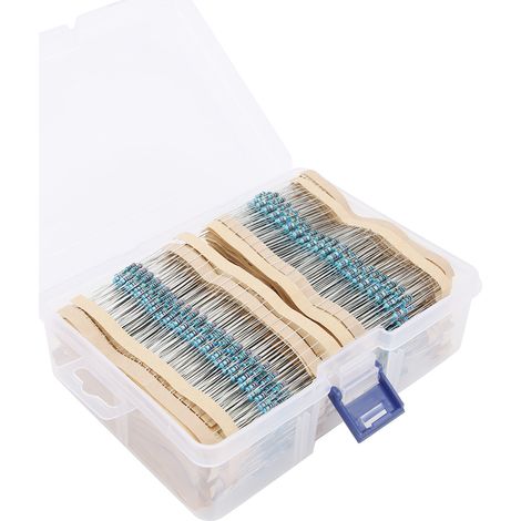 Kits de résistances à film métallique 3120, 156 valeurs de résistance, circuits de protection, spécifications diverses, composants électroniques 1/4W. (1/5)