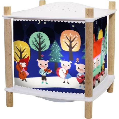 Filiyano-Veilleuse Lanterne - Pantalon - Le Petit Chaperon Rouge - Bois - Bleu - Enfants - Mixte - 3 ans et plus (1/2)