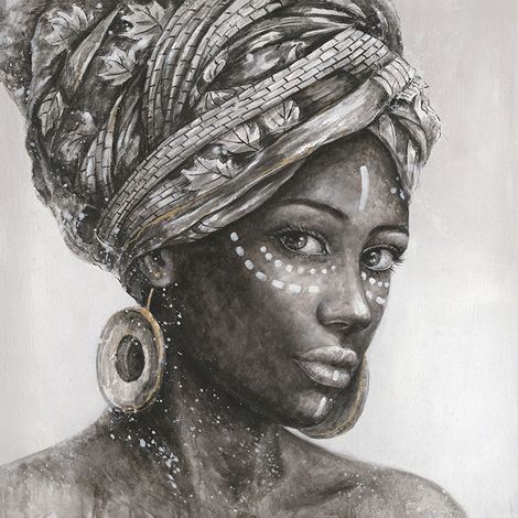 Cuadro Mujer Africana Perfil
100x100x3 cm (1/4)