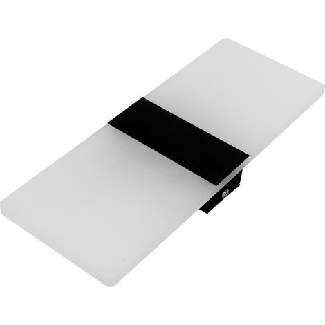 Acryl-LED-Wandleuchte für Schlafzimmer, schwarze Innenwandleuchte, warmes Nachtlicht, Größe L, moderne dekorative Beleuchtung. (1/5)