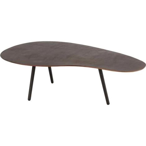 Table Basse Design "Goutte" 120cm Marron (1/4)