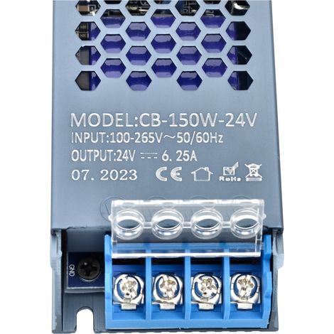 Jandei - Transformador Ultrafino 24VDC 150W 6,25A de interior IP20