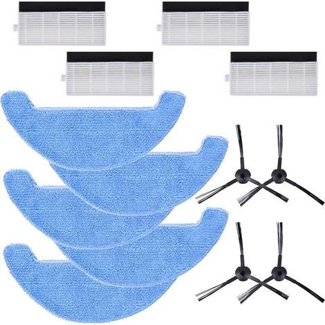 Lot de 13 accessoires de rechange (filtre, brosse latérale, serpillère) pour robot aspirateur Proscenic NEO 830T