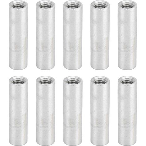 Lot de 10 entretoises filetées rondes en alliage d'aluminium pour maquettes de quadricoptères (M4 x 0,7 mm, 22 mm).