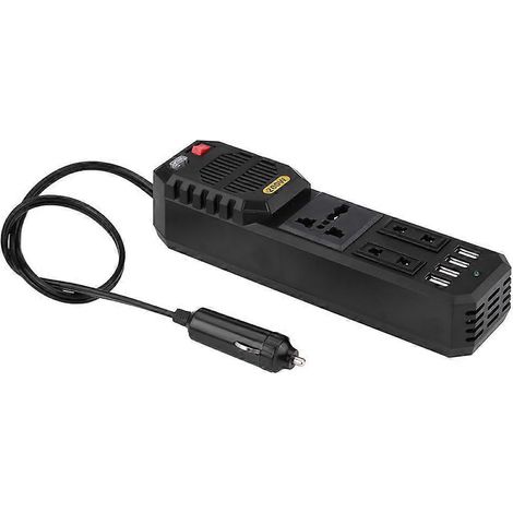 Convertisseur allume-cigare 200 W CC vers 220 V CA pour voiture, chargeur USB universel (1/4)