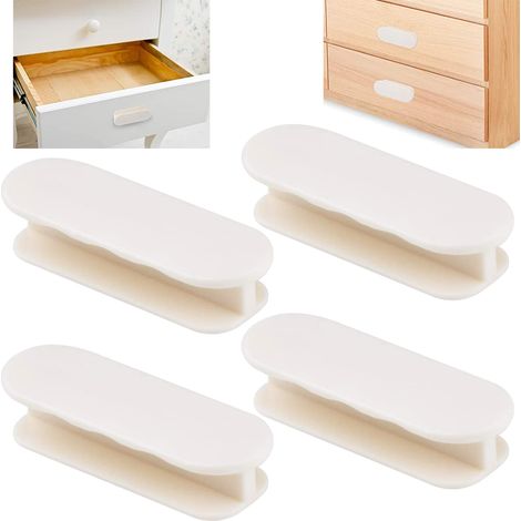 6 poignées de porte adhésives, poignée de porte blanche pour balcon extérieur, placard, tiroir, fenêtre et porte vitrée (1/5)