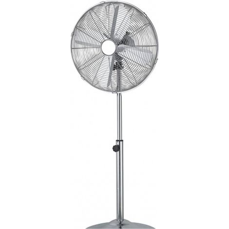 Ventilatore A Piantana 3 Pale In Alluminio Diametro 40 Cm 3 Velocita' Base Tonda