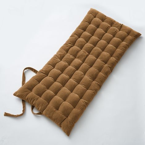 Matelas de sol 60 x 120 velours de coton césar camel Marron (1/3)