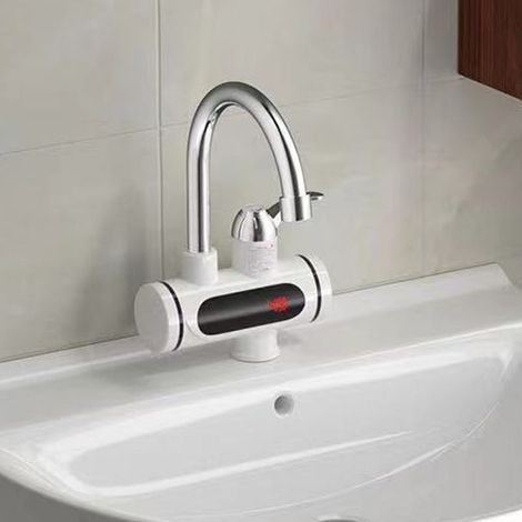Elektrische Armatur – Duschkopf nach europäischer Norm – Elektrische Doppelarmatur mit Sofort-Warmwasserfunktion (1/4)