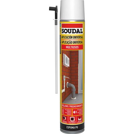 Soudal – Mousse polyuréthane expansive 750 ml – Excellente adhérence et durabilité – Pour scellage et isolation dans espaces confinés