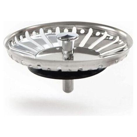 Bouchon Evier Cuisine Filtre Evier Cuisine Bouchon de Lavabo de Salle de Bain en Acier Inoxydable Filtre de Lavabo de Salle de Bain,Bouchon d'évier Universel (84mm) (1/4)