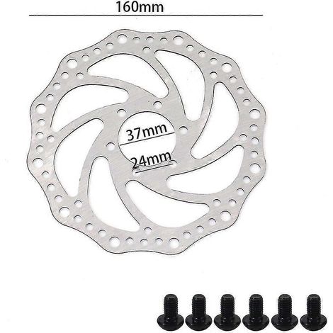 Disque de frein 3 ou 6 trous, 160 mm, pour trottinette électrique - Accessoires pour trottinette électrique - Style E (1/5)