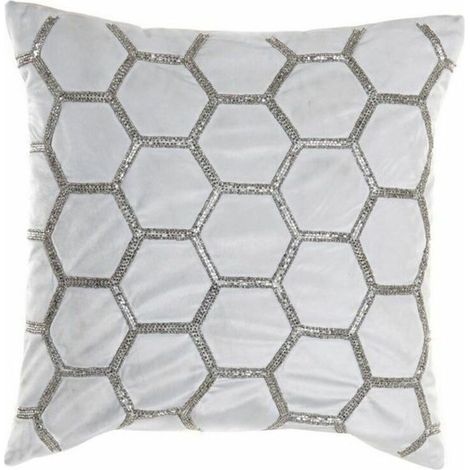 Kissen DKD Home Decor Samt Geometrisch (45 x 45 cm)