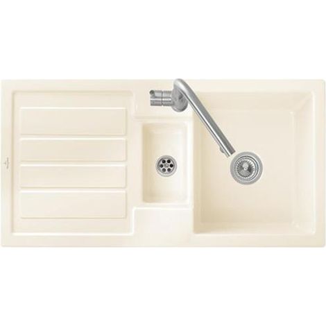 Évier réversible en céramique VB EB-SP Flavia 60 1010x510mm, finition bois cplus