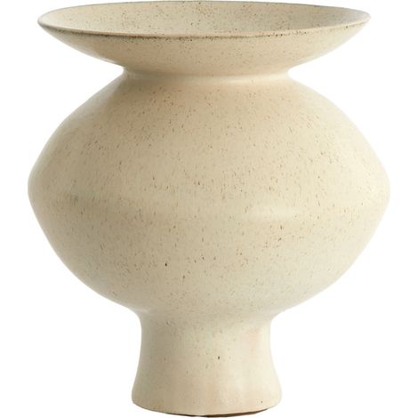 Light & Living Keramische Vase AJUDA in Mat Creme-Sand – Ø31x33,5